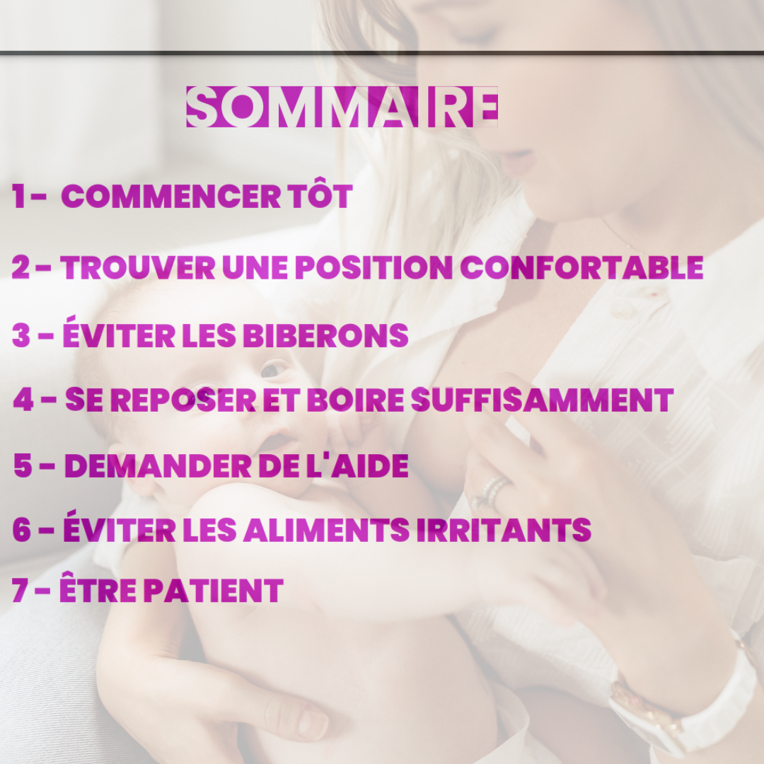 Livre Allaitement | Ebook 8 pages | Les meilleures astuces pour favoriser l'allaitement