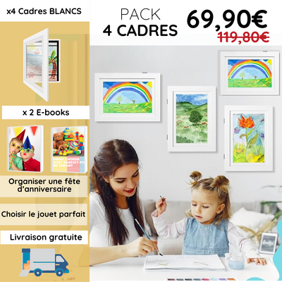 cadre-dessin-blancs-pack-de-4