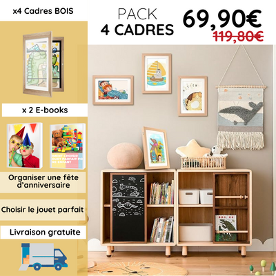 cadre-dessin-bois-pack-de-4
