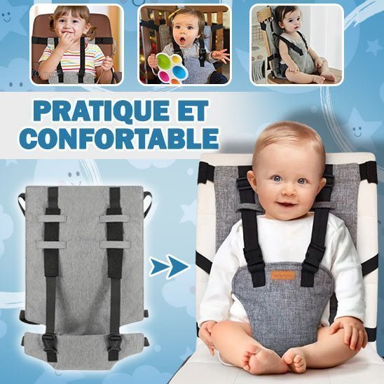 Harnais de chaise universel | Eat & Seat - Les Repas de Bébé