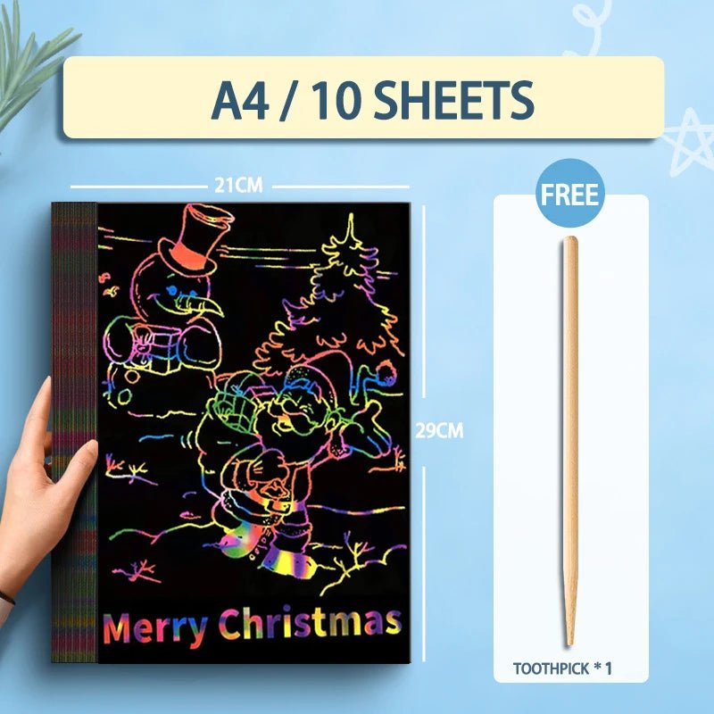 10 feuilles A4 à gratter - Les Repas de Bébé