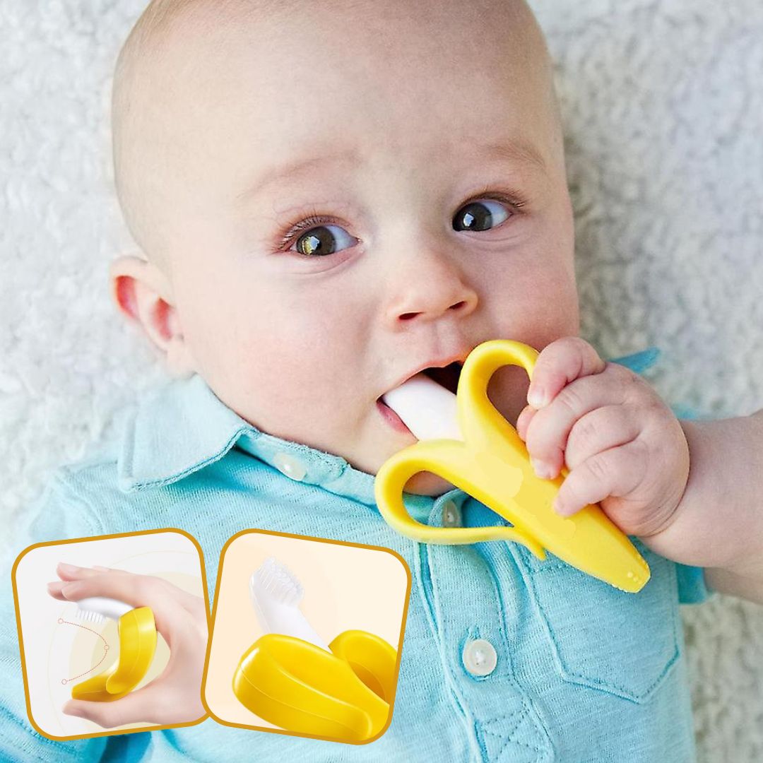 Brosse à dent bébé | Banana Brush™ - Les Repas de Bébé