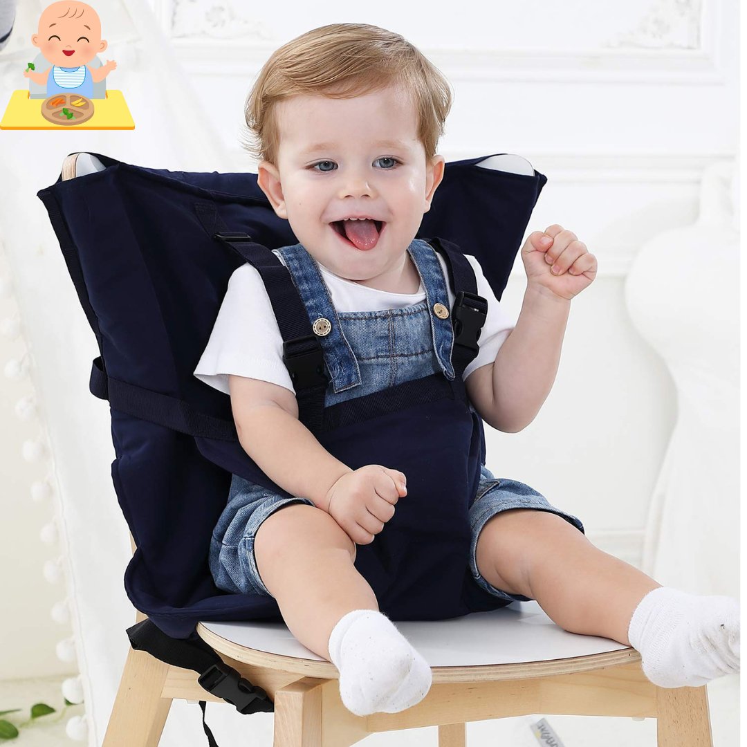 Chaise Nomade Compacte Lavable | Seat Everywhere™ - Les Repas de Bébé