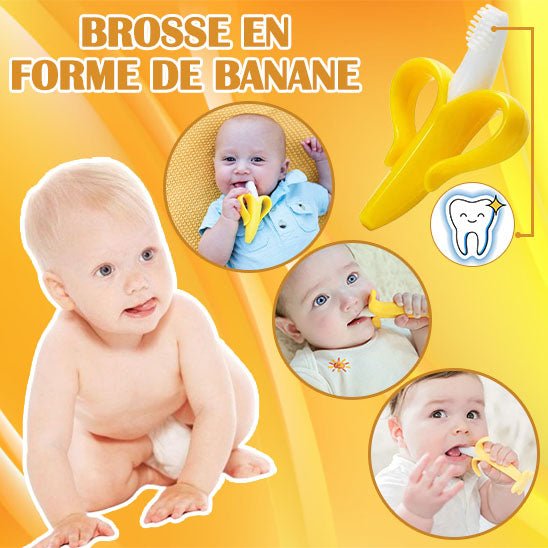 Brosse à dent bébé | Banana Brush™ - Les Repas de Bébé